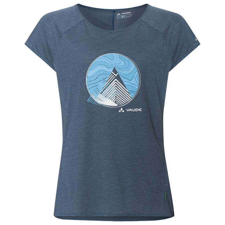 

Футболка для походов женская tekoa t-shirt ii dark sea dark sea - 42 Vaude