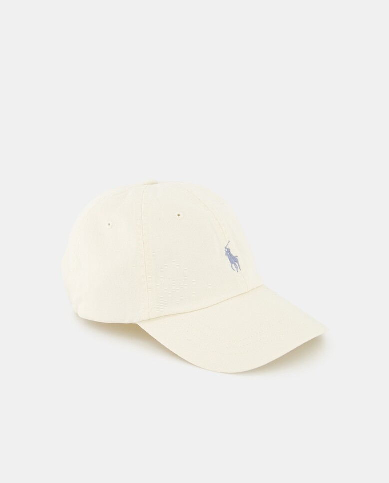 

Кремовая хлопковая кепка с вышитой лошадью Polo Ralph Lauren, кремовый