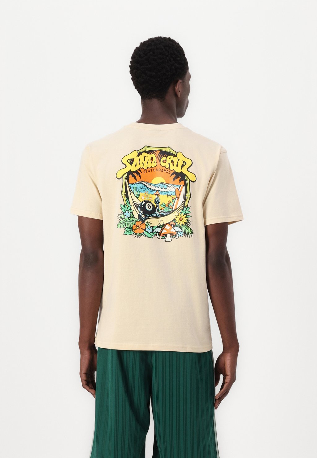 

Футболка с принтом WINKOWSKI BALLER TRIP UNISEX Santa Cruz, бежевый
