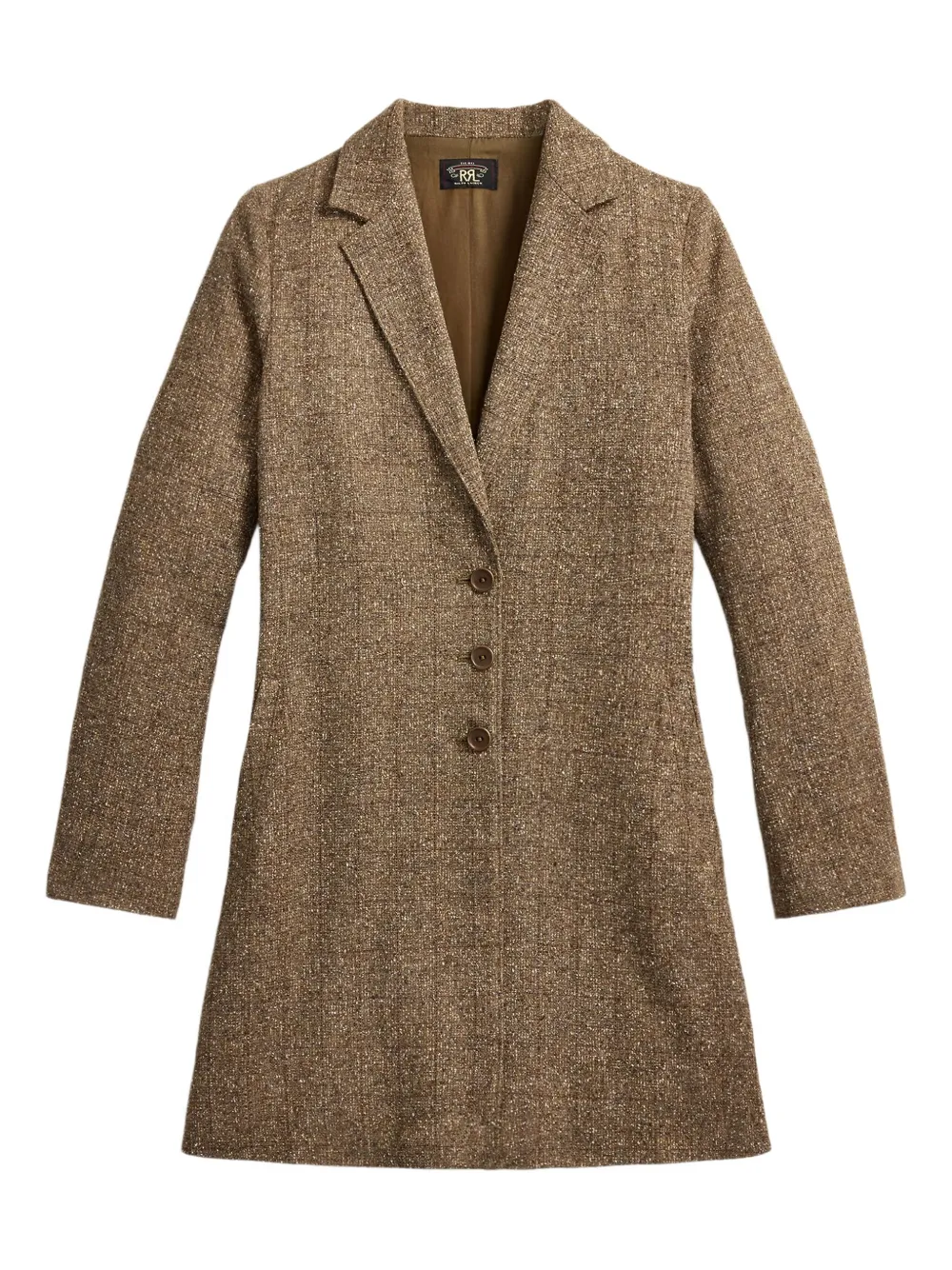 

Однобортное пальто Halley Ralph Lauren Rrl, коричневый