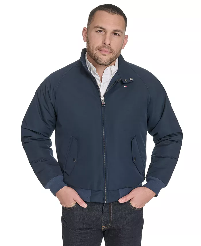 Новый современный бомбер для мужчин Tommy Hilfiger, синий