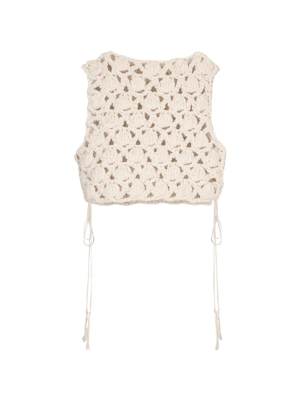 Топ с завязками Balmain, нейтральный