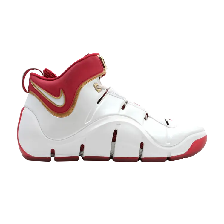 

Кроссовки Nike Zoom Lebron 4 'Playoff', белый, Белый;серый, Кроссовки Nike Zoom Lebron 4 'Playoff', белый