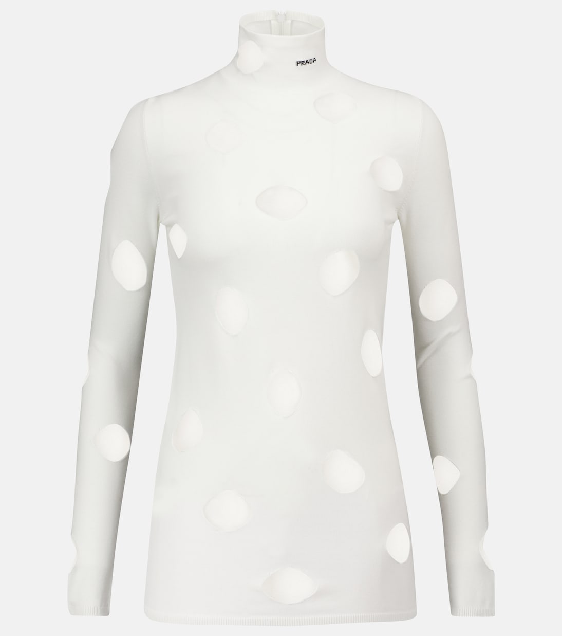 

Водолазка с вырезом Prada, Latte