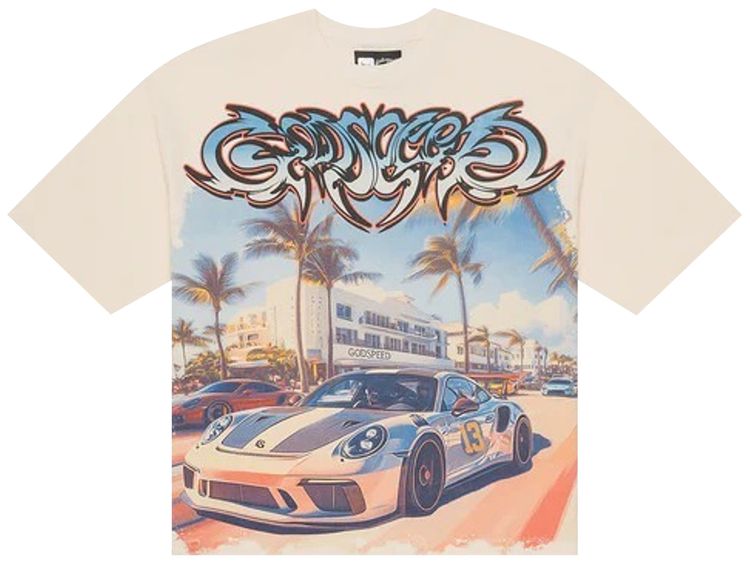 

Футболка Godspeed Car Meet Miami "Bone", кремовый, Бежевый, Футболка Godspeed Car Meet Miami "Bone", кремовый