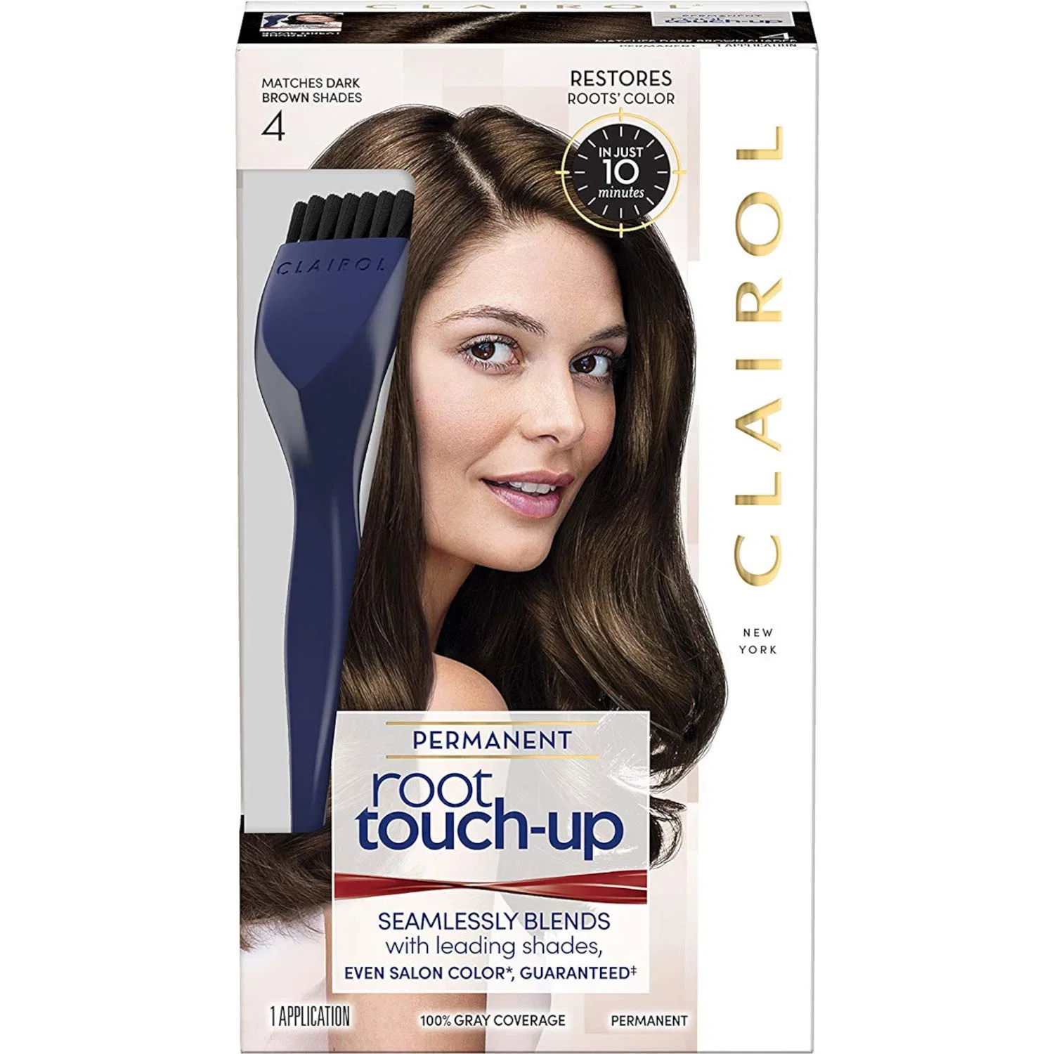 Краска для корней волос «Nice'n Easy Root Touch-Up» темно-коричневая 4 от Clairol Clairol