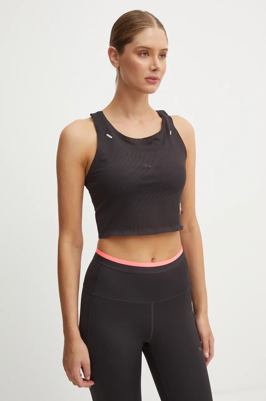 

Ультраспановый топ для бега Puma, черный
