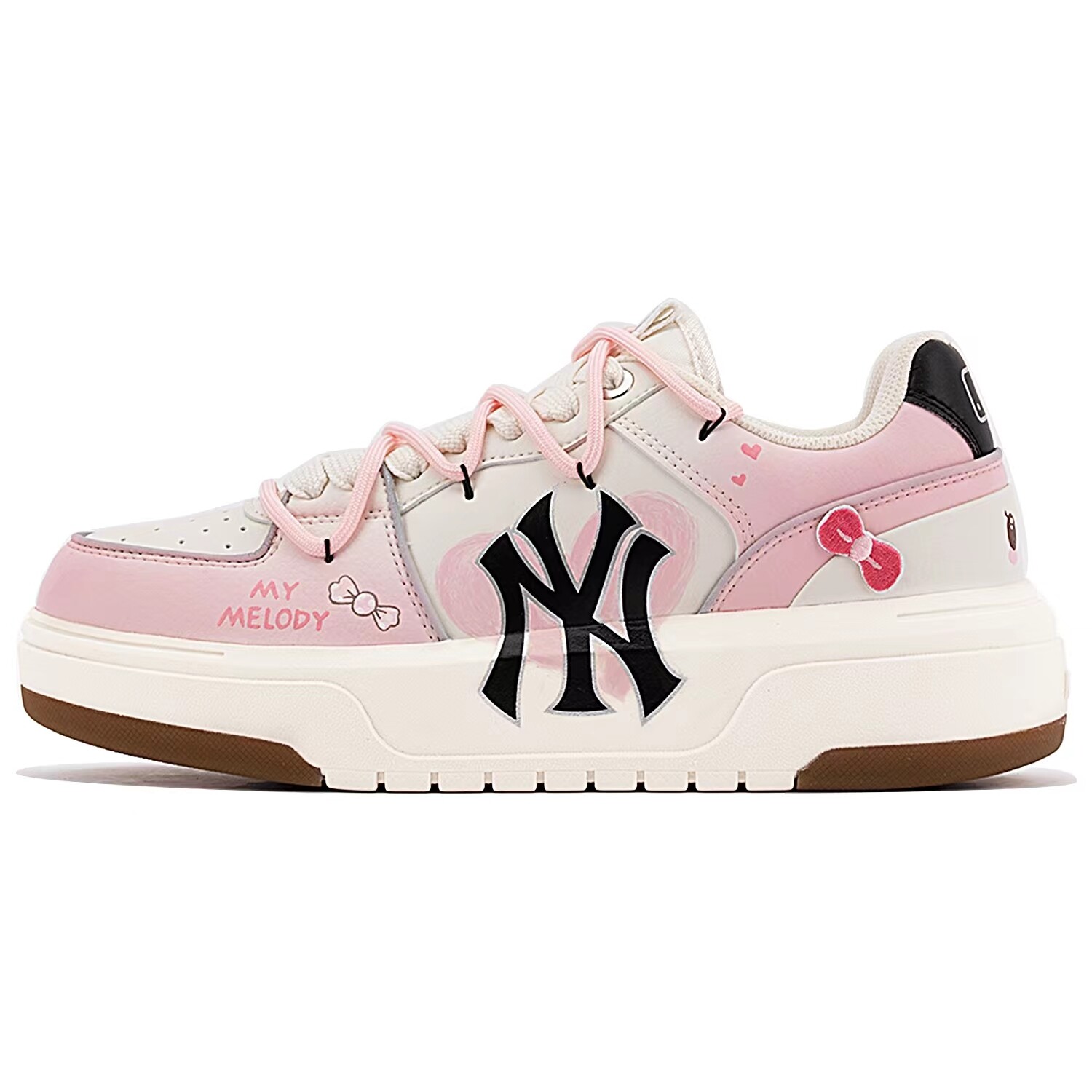 

Кроссовки MLB Chunky Liner Skateboarding Shoes Unisex Low-top Pink/white, белый