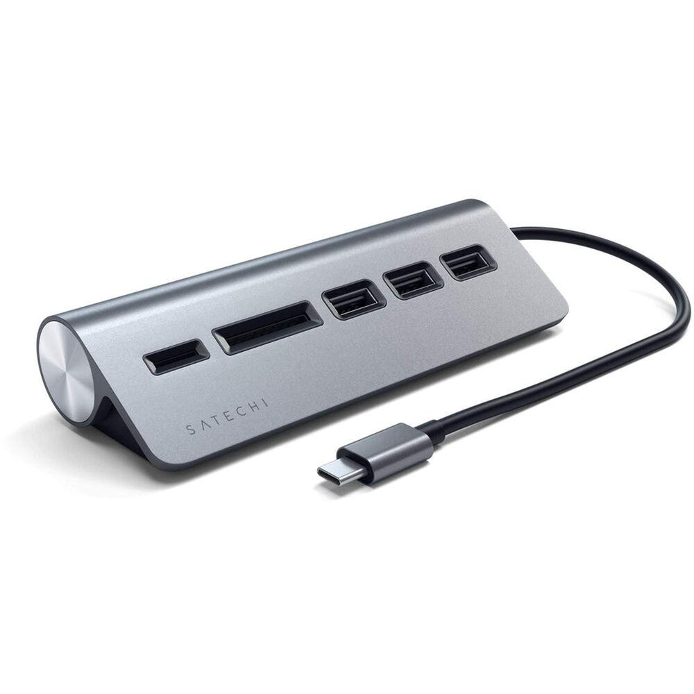 

Док-станция Satechi USB Type-C Combo Hub (Space Gray) ST-TCHCRM