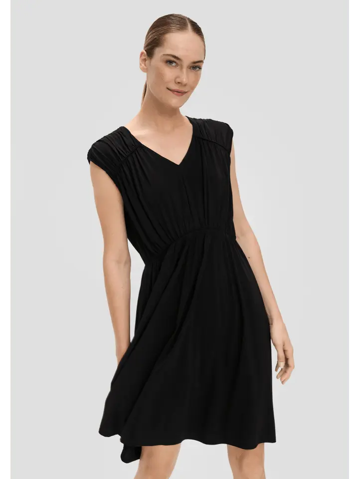 

Короткое платье sOliver BLACK LABEL kurz, черный