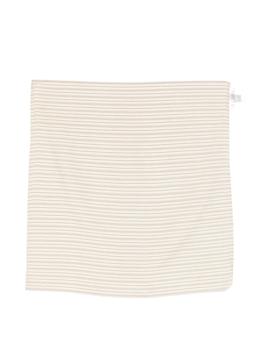 

Полосатый шелковый шарф Toteme, бежевый