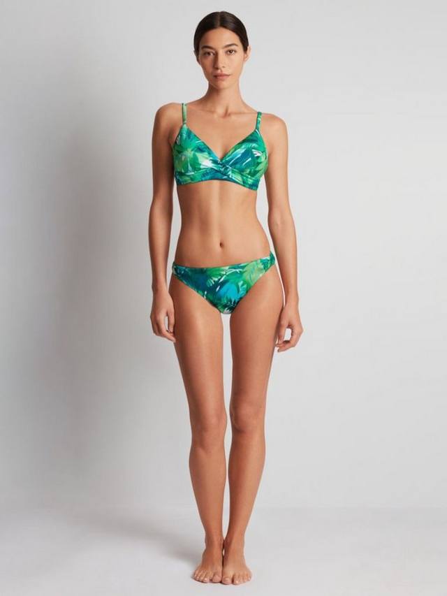 

Cartigo Palms Twist Front бикини топ Ralph Lauren, Green/Multi