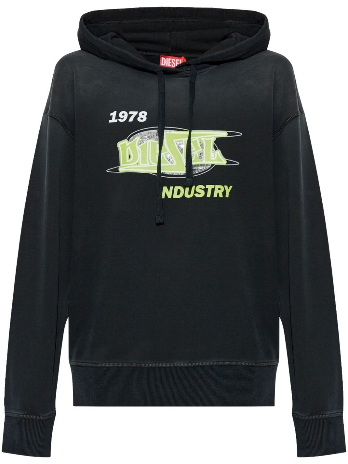 

Diesel толстовка с капюшоном F-Buxt-Hood-P2, черный