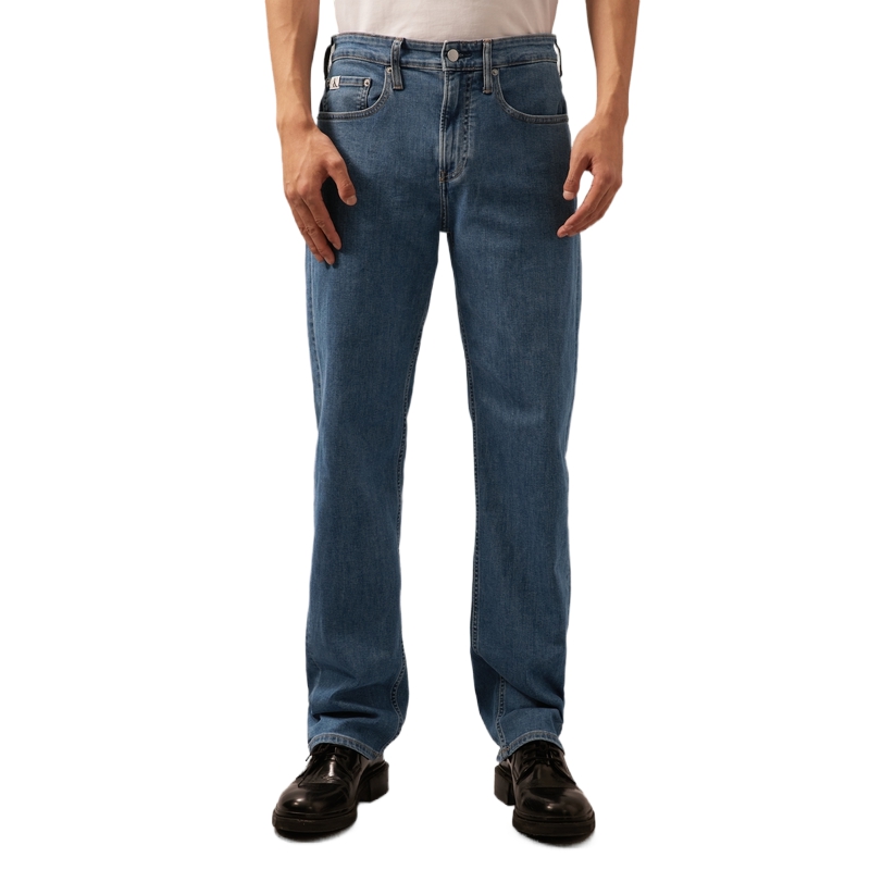 CALVIN KLEIN Jeans Мужские джинсы средне-синий, 1A4-Denim средне-синий — фото 4