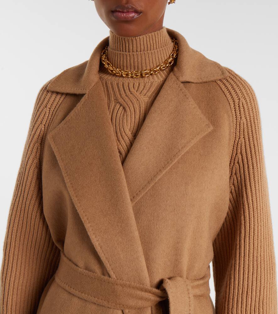 Пальто-накидка Berard из верблюжьей шерсти, шерсти и кашемира Max Mara, Cammello — фото 4