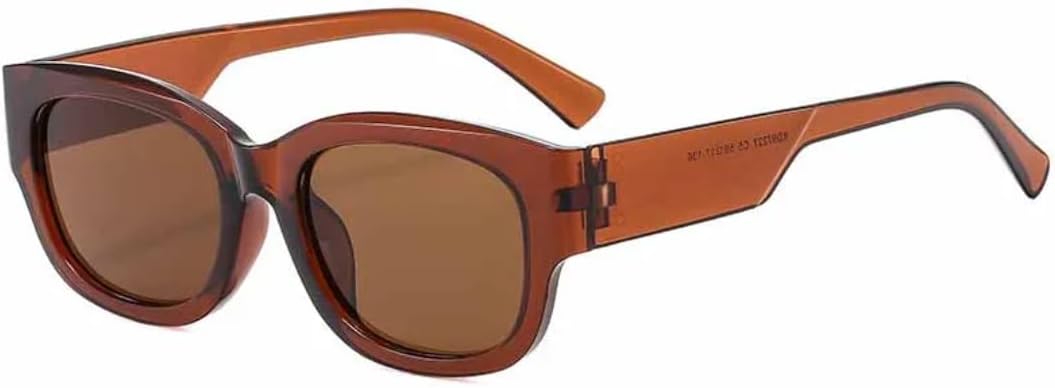 

Винтажные овальные женские солнцезащитные очки в маленькой оправе, роскошные мужские очки для активного отдыха, путешествий, вождения, походов, защита от УФ-излучения UV400 TVTBBVV, Brown Brown