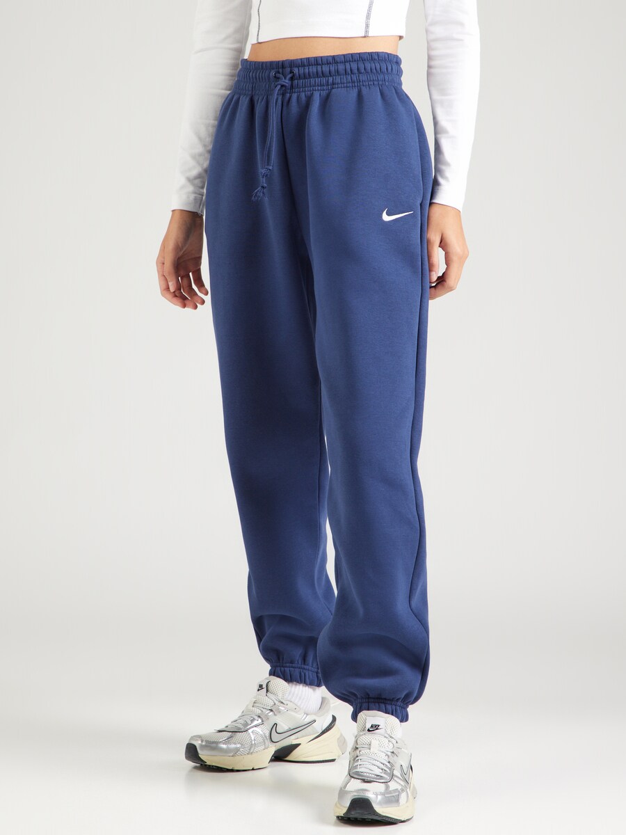 Зауженные брюки Nike Sportswear Phoenix Fleece, темно-синий — фото 3