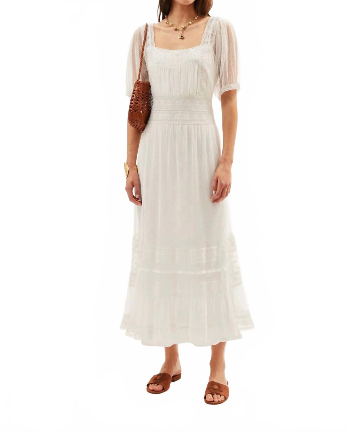 

Женское платье Hadley цвета слоновой кости Rixo, слоновая кость