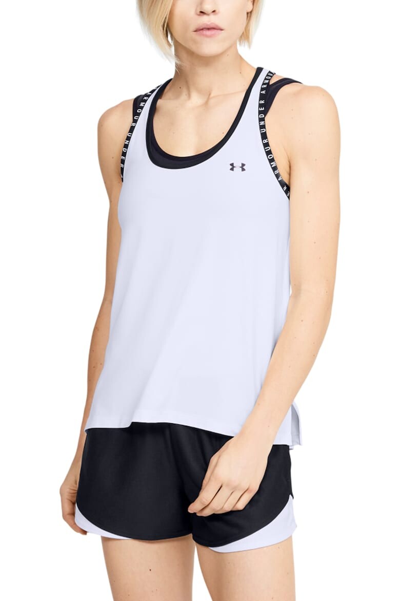 

Тренировочный топ Knockout свободного кроя Under Armour, белый