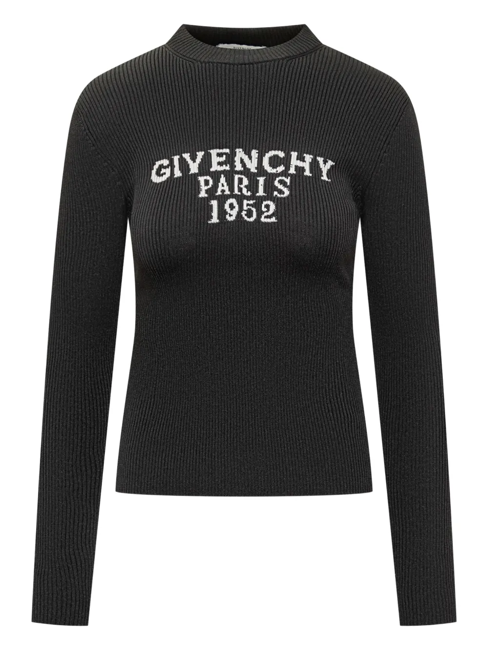 

Рифленый свитер с жаккардовым логотипом Givenchy, черный