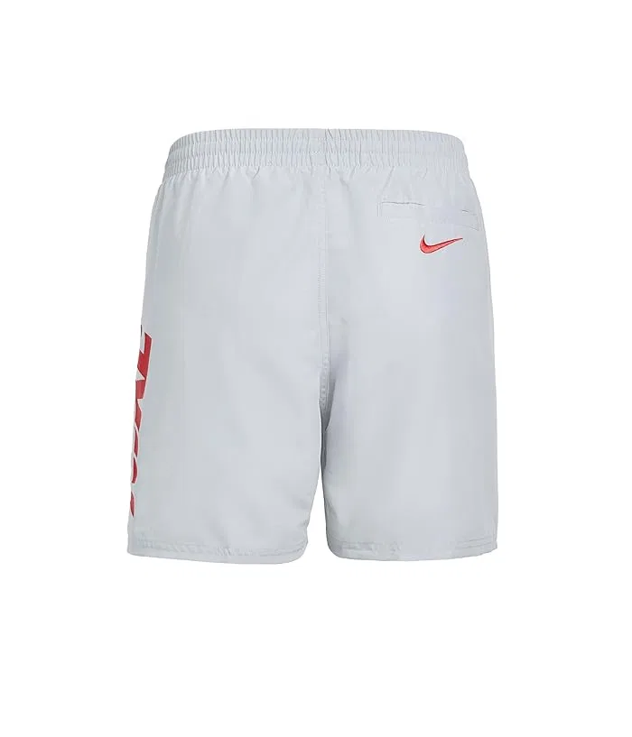 Плавки Nike Kids Breaker Cutout Swoosh 4" Brief Lined Volley, Wolf Grey — фото 2