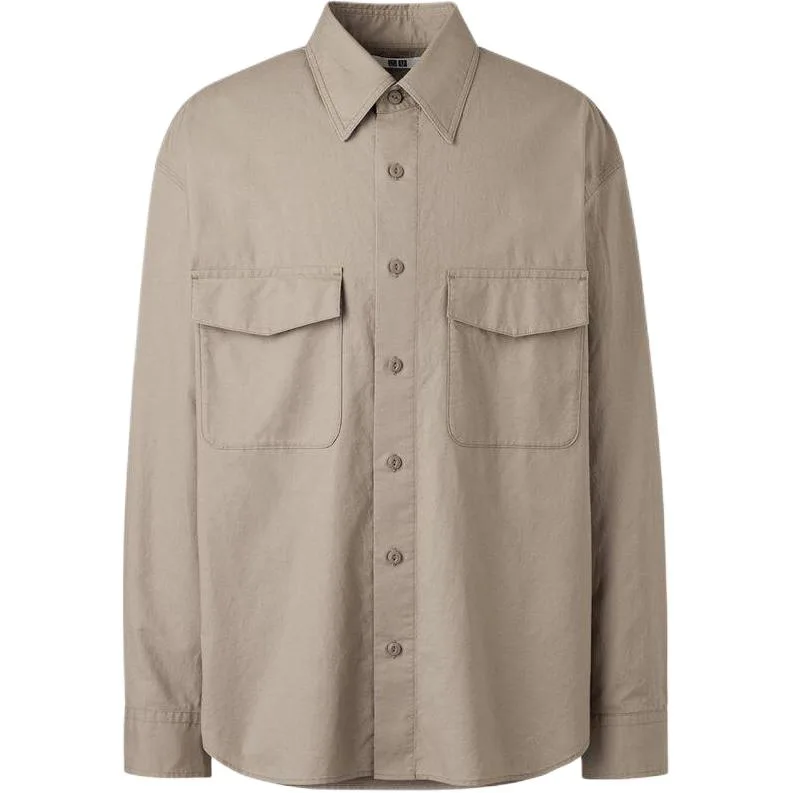 Рубашка Unisex U Collection SS26 UNIQLO, umber