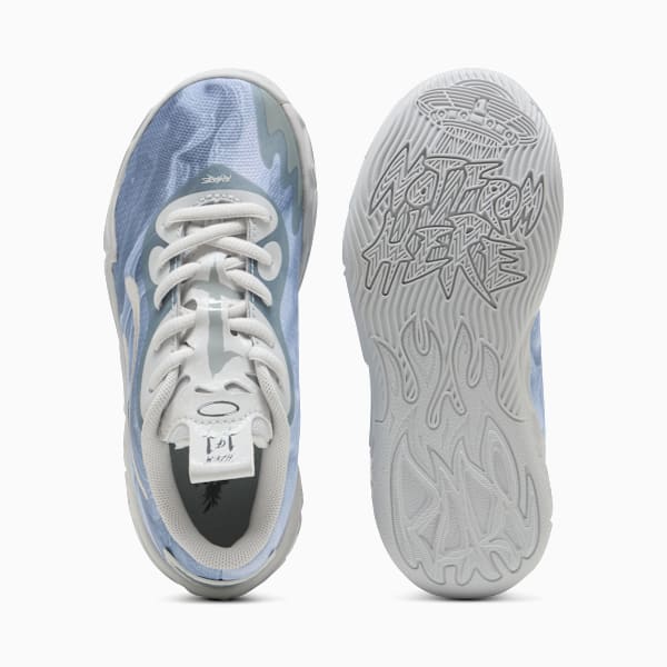 Баскетбольные кроссовки для маленьких детей Puma X Lamelo Ball Mb.04 Lo Team, серый — фото 4