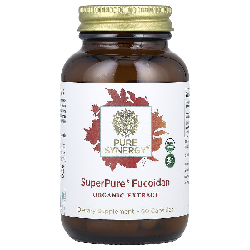 

Pure Synergy, Фукоидан SuperPure, 100 мг, 60 капсул