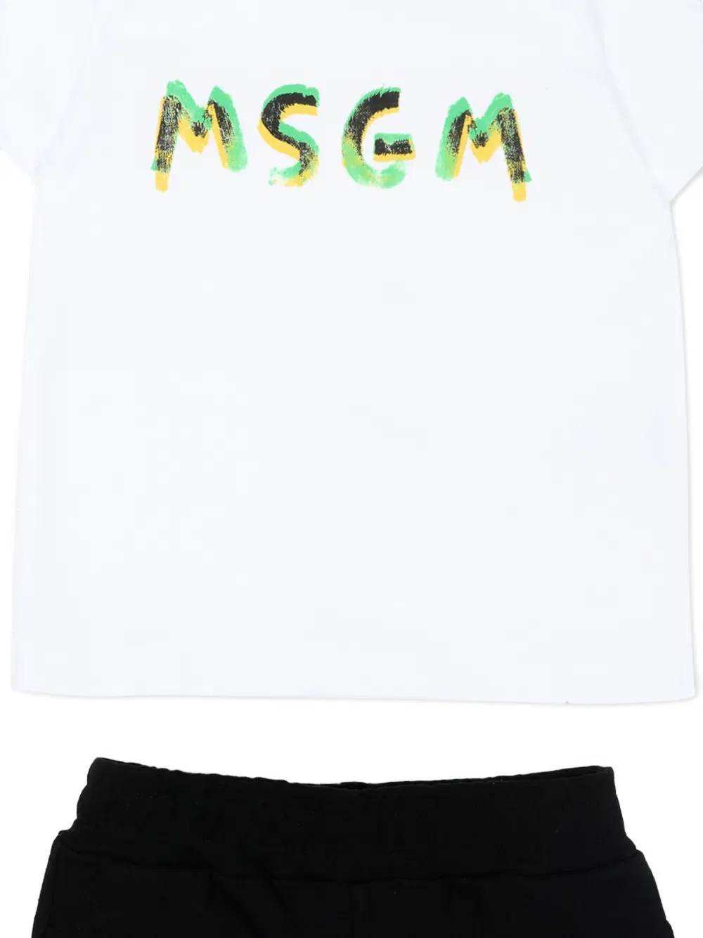 Спортивный костюм с логотипом Msgm Kids, белый — фото 3