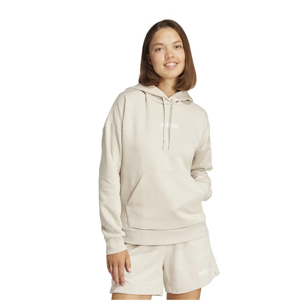 

Худи adidas Essentials Linear Fleece, бежевый