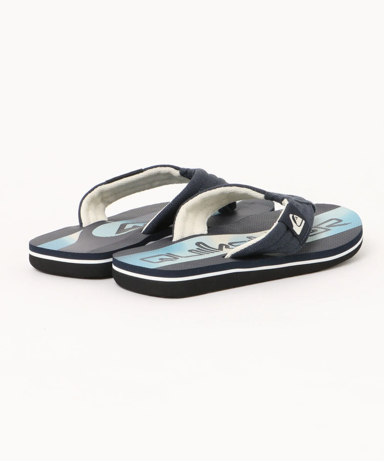Детские пляжные сандалии с плоской подошвой Molokai Layback 26 Youth Quiksilver синие — фото 2