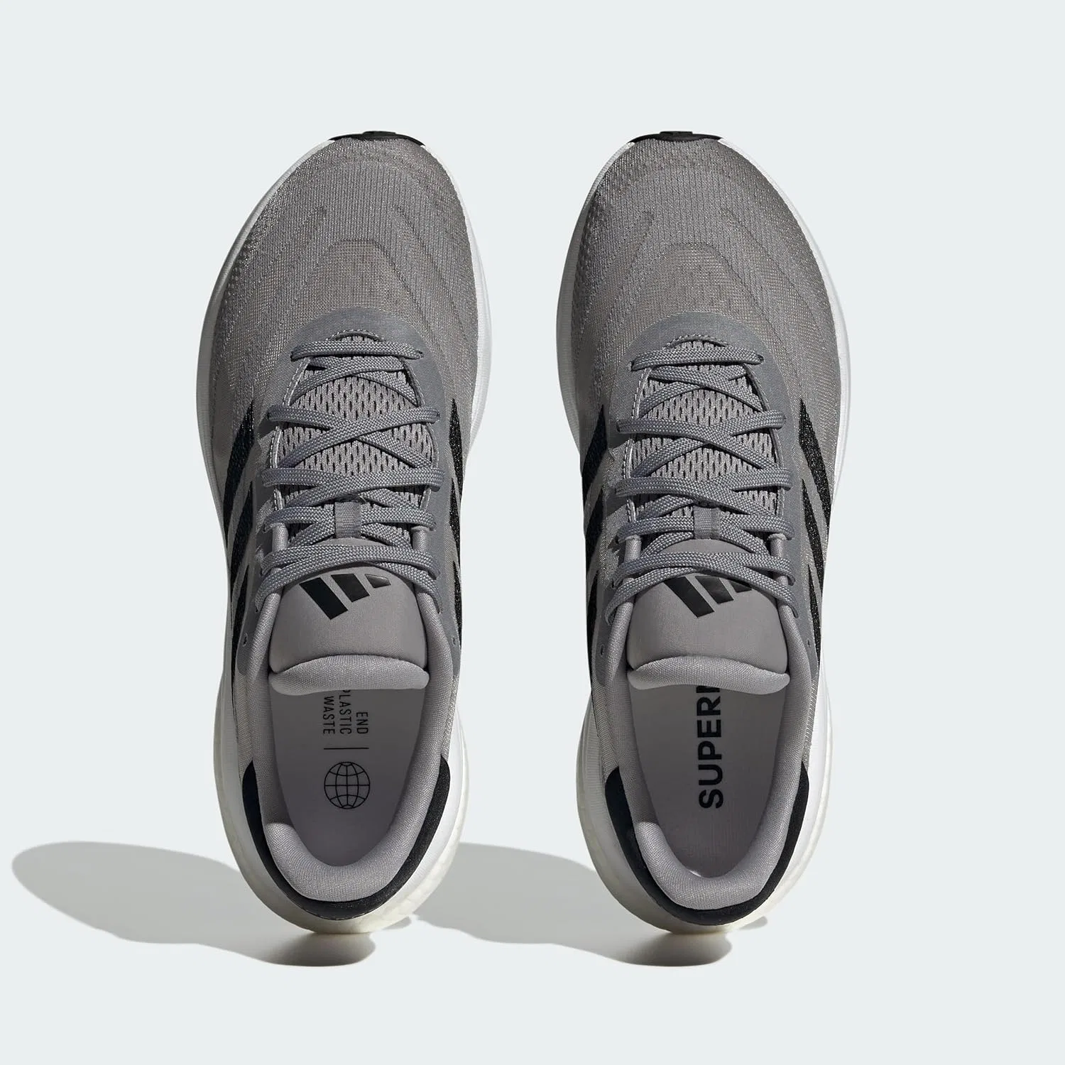 Мужские беговые кроссовки Adidas Supernova 3, 2-Grey Three Core Black Ftwr White — фото 3