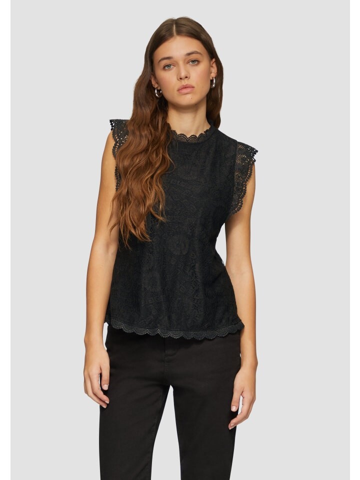 

Блуза QS Bluse ärmellos, черный