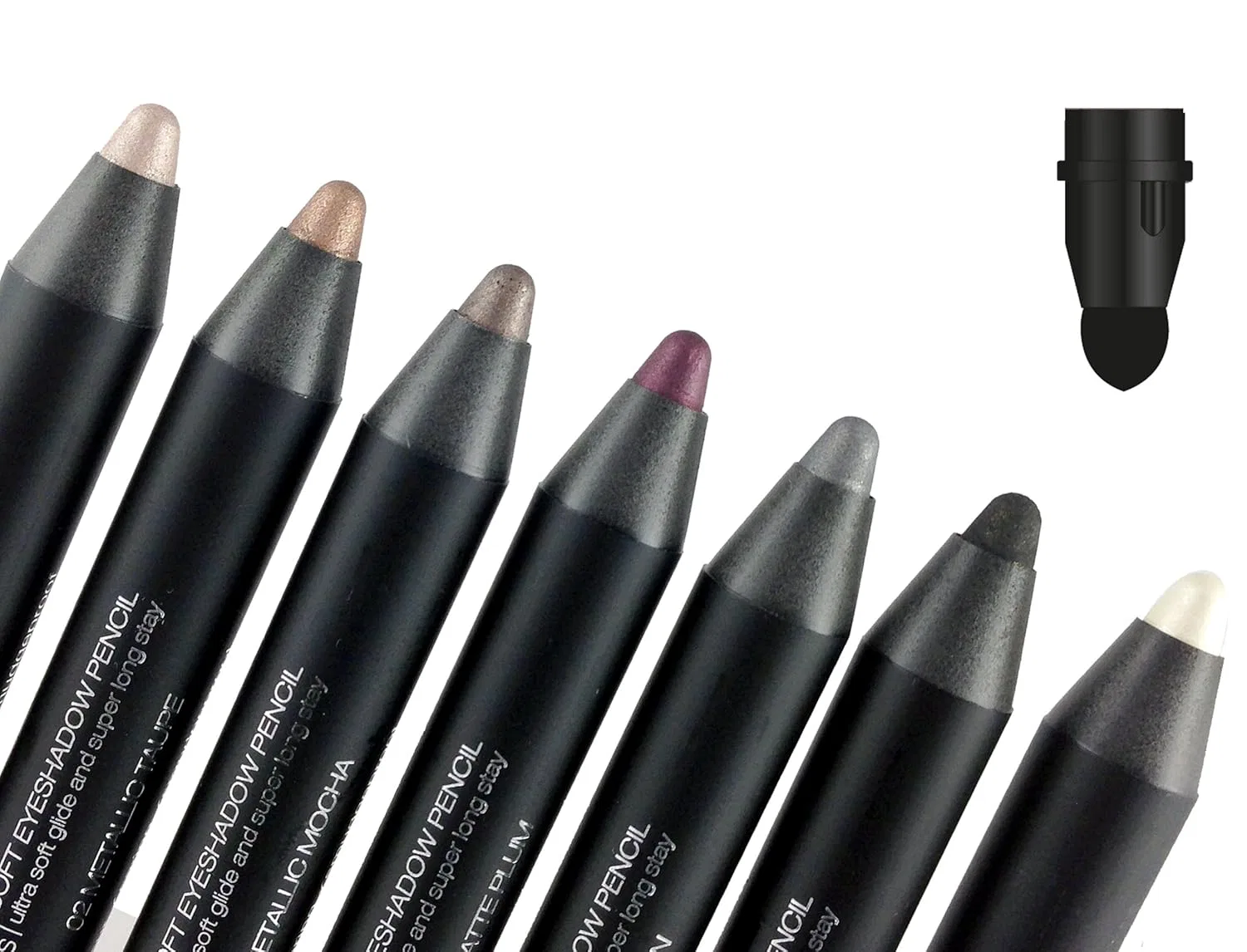 Набор из семи теней/подводок для глаз «All Seven Eye Shadows/Eyeliners Shades» от Makki Makki, 7 Shades — фото 3