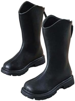 

Девочкам Толстые Теплые Ботиночки с Круглым Носком Снежные Ботинки Модные Классические Снежные Ботинки Уютные Зимние Ботинки Повседневная Обувь Generic, Black