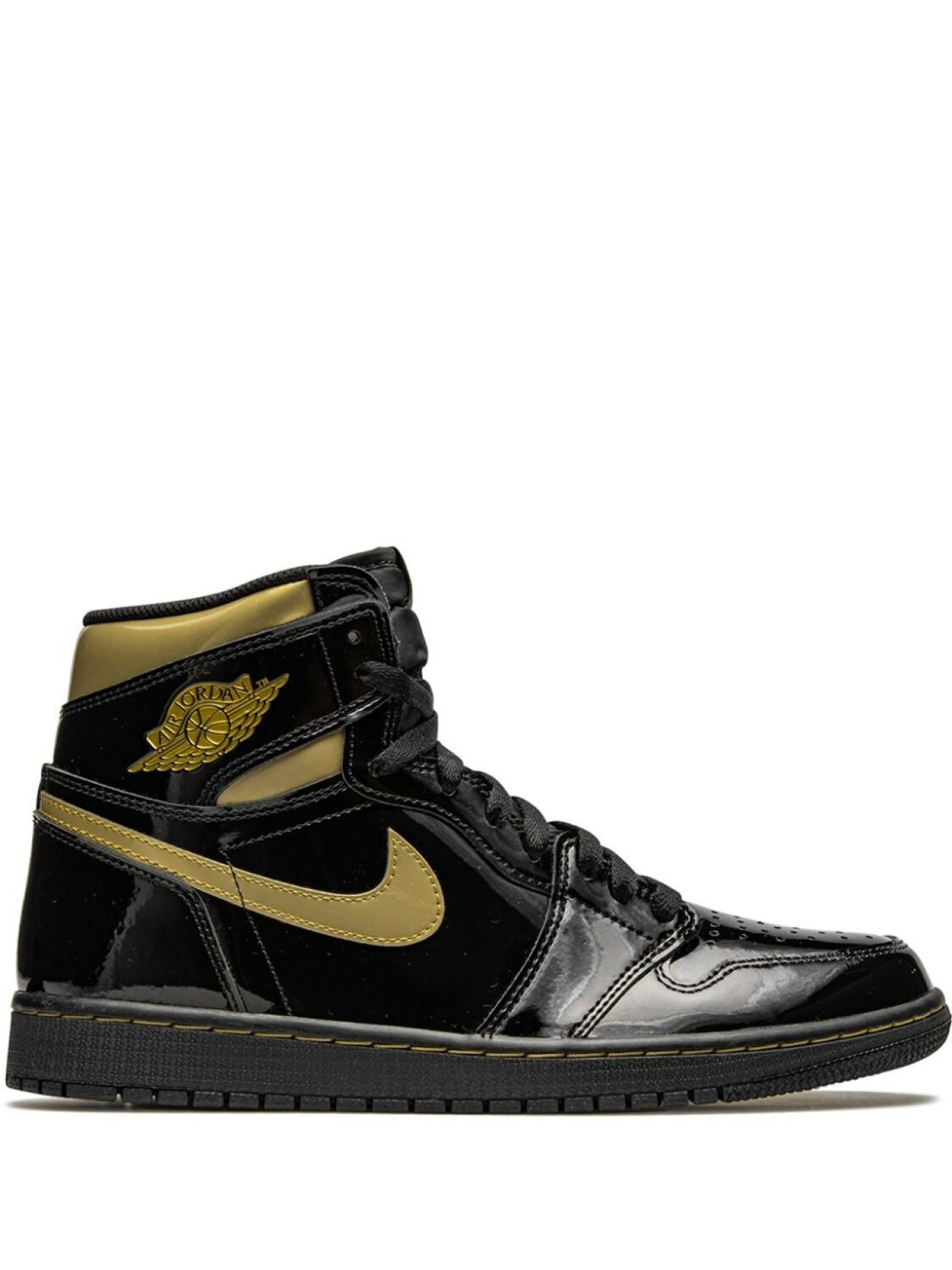 

Jordan кроссовки Air Jordan 1 High Black Metallic Gold, черный