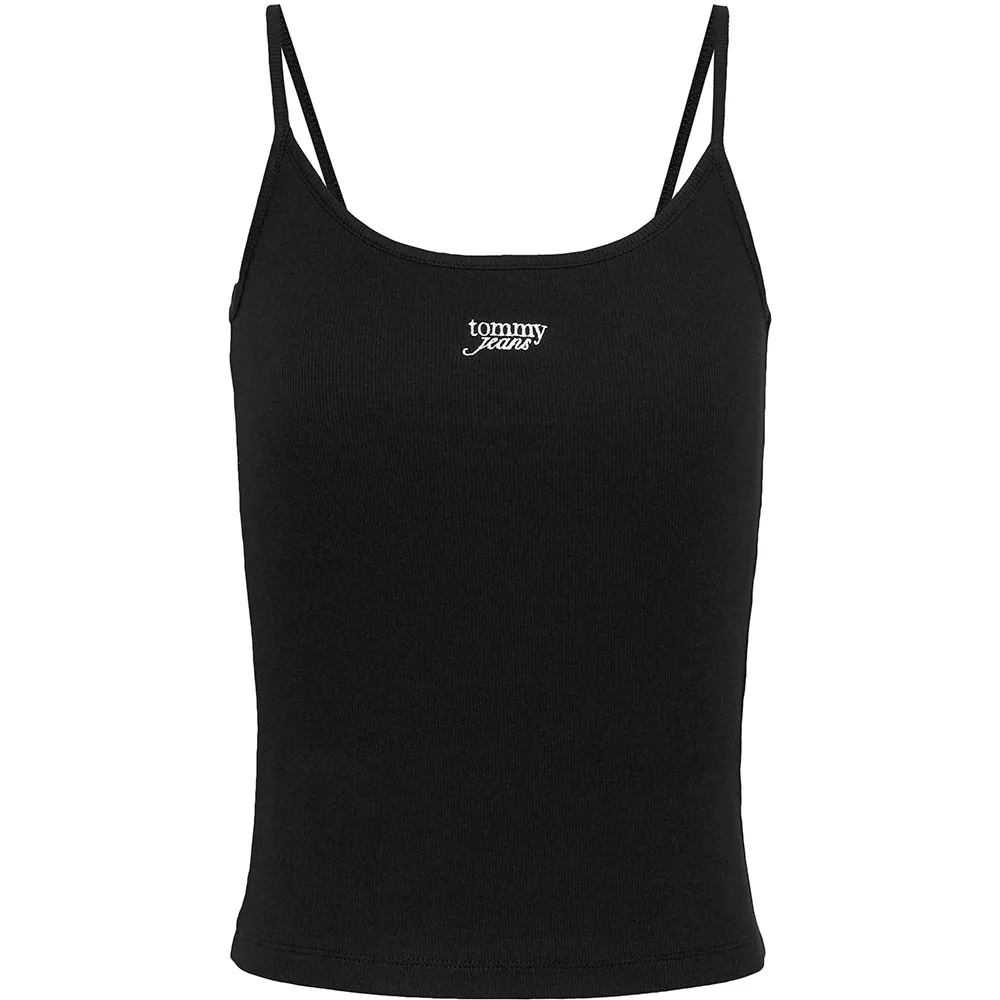 

Футболка без рукавов Tommy Jeans Script Strappy, черный