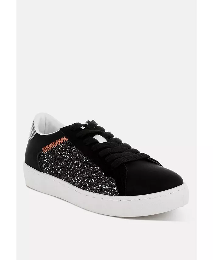 Cosmolight Glitter Faux Leather кроссовки для женщин London Rag, черный — фото 3