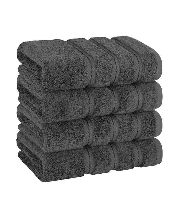 

Роскошный набор полотенец для рук Edison из 100% турецкого хлопка из 4 предметов American Soft Linen, серый
