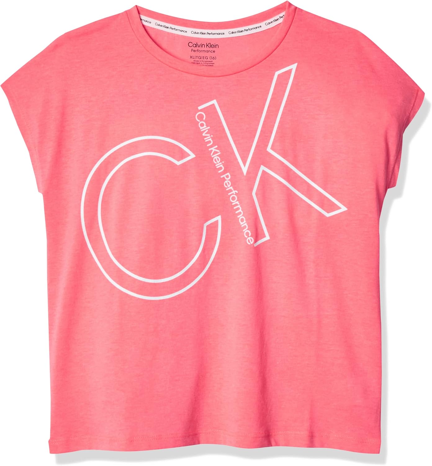 

Футболка Calvin Klein Active Legacy с коротким рукавом для девочек, Pink Outline, Розовый, Футболка Calvin Klein Active Legacy с коротким рукавом для девочек, Pink Outline