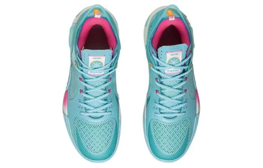 Кроссовки Li Ning Lining Fission 8, синий/розовый — фото 4