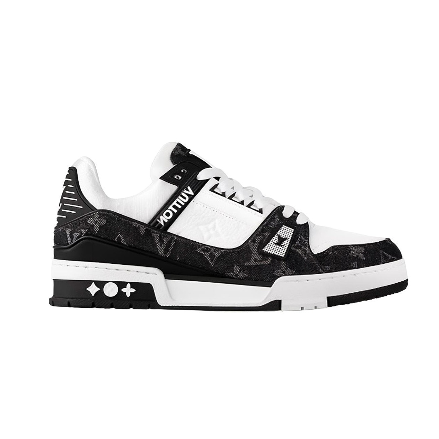 Кроссовки Louis Vuitton LV Trainer, черный/белый — фото 2