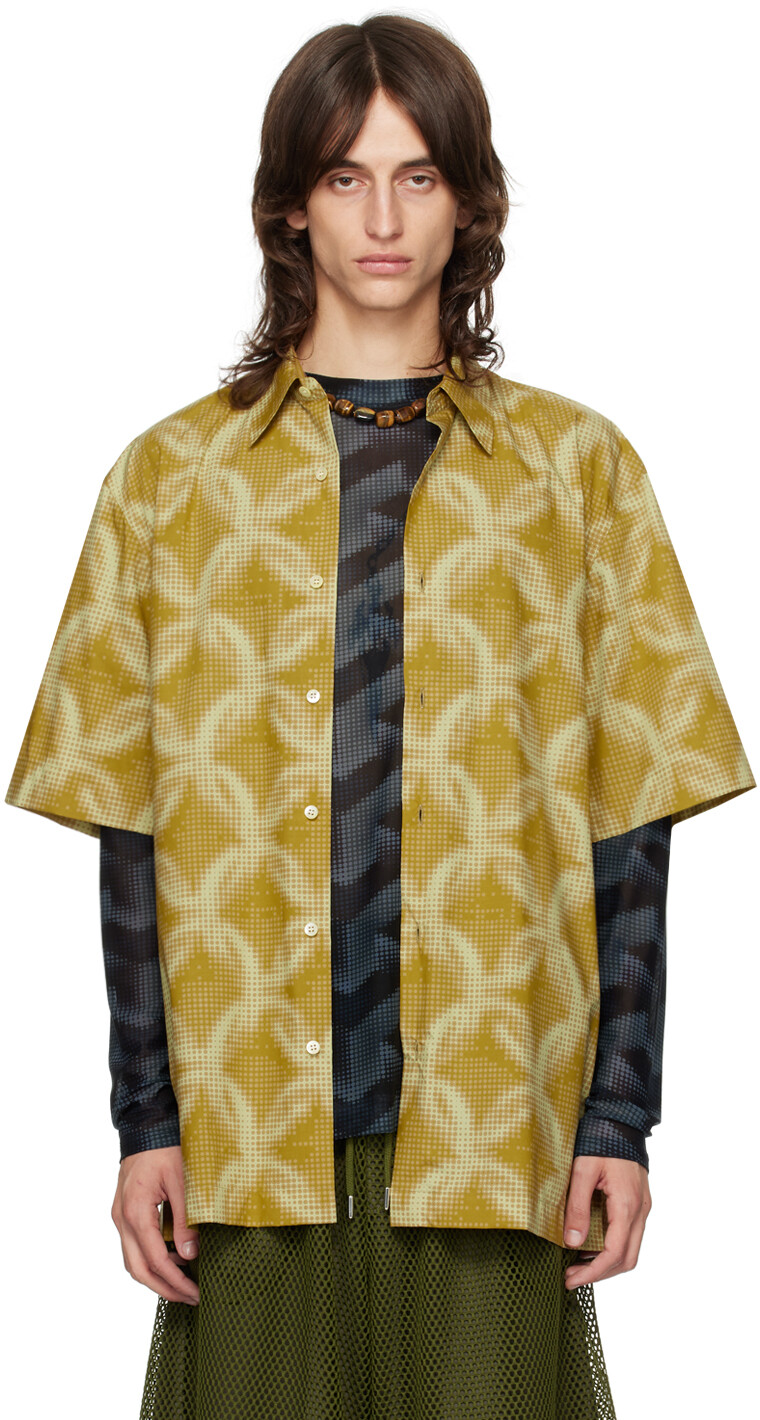 

Рубашка в желтую точку Dries Van Noten