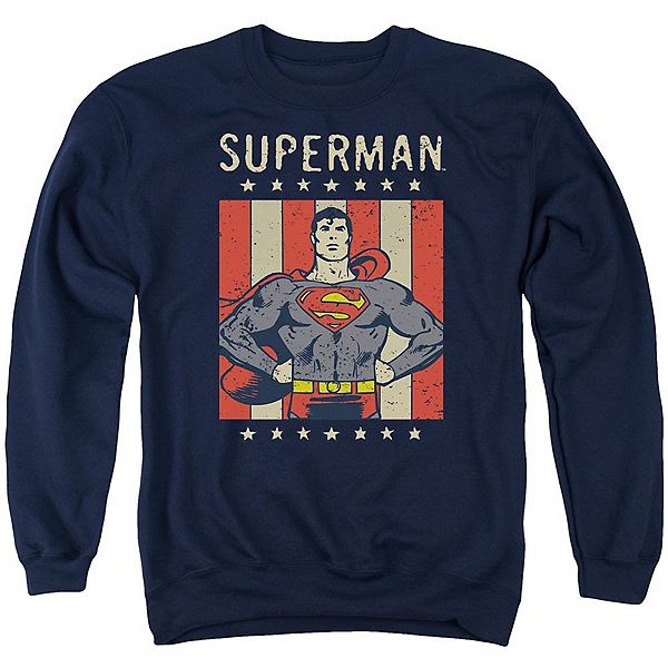 

Толстовка Dc comics retro liberty adult crewneck Licensed Character