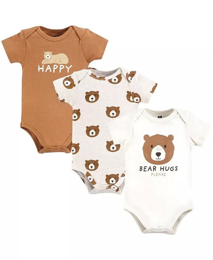 

Хлопковые боди для маленьких мальчиков, медвежьи объятия Hudson Baby, синий