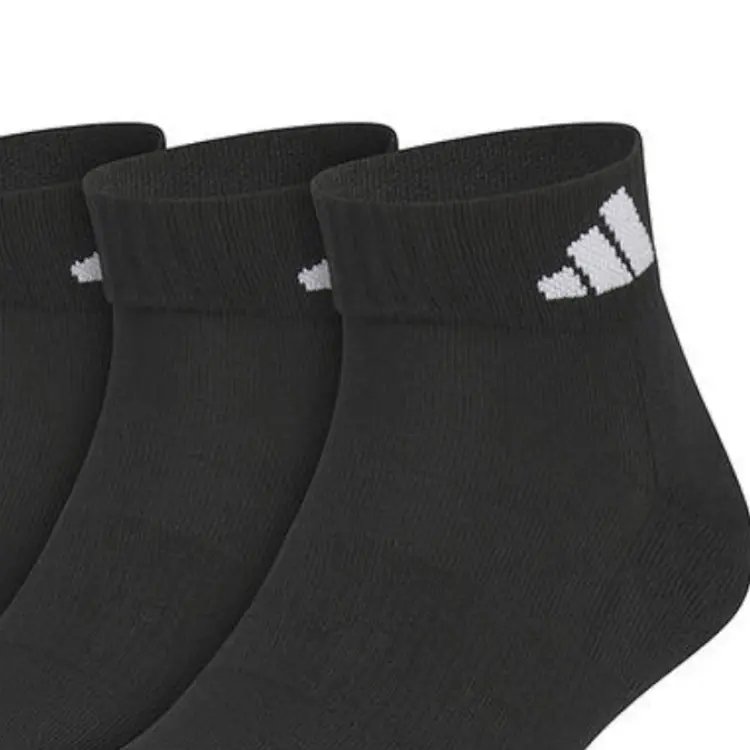 Adidas Низкие носки унисекс набор из 3 штук черные — фото 3