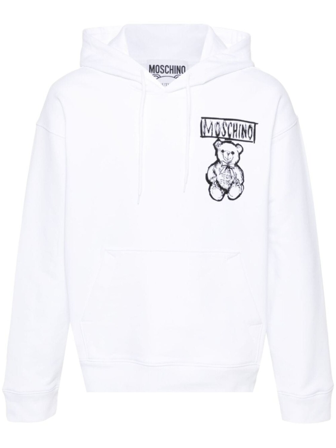 

Moschino худи Teddy Bear, белый