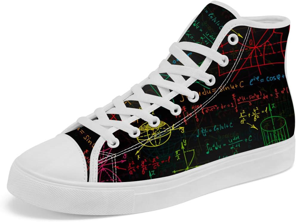 

Кеды Chebing Math высокие на подошве из ткани, высокие кроссовки с шнуровкой, повседневная обувь для мужчин и женщин, красный/зеленый