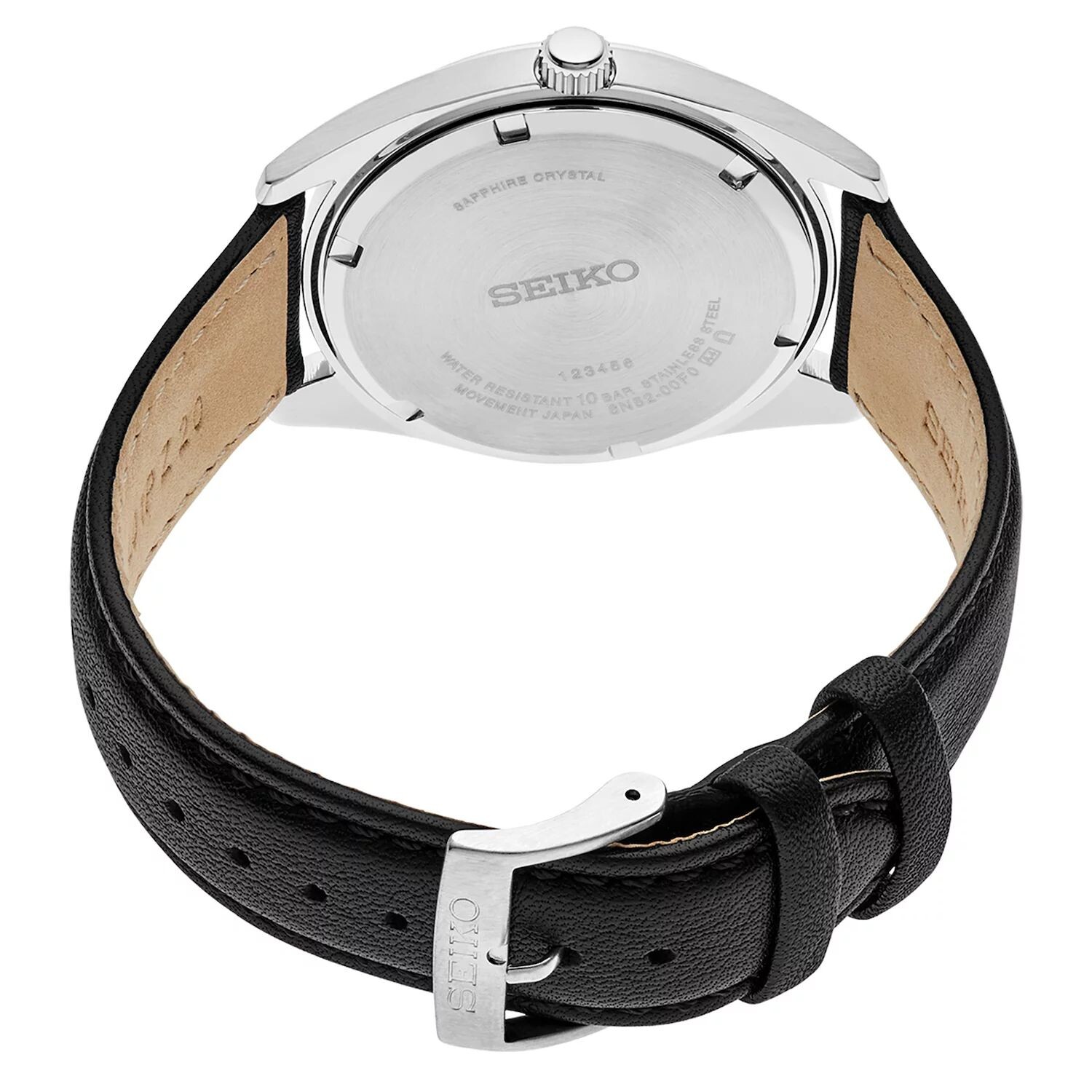 

Мужские часы Essential из нержавеющей стали с черным циферблатом — SUR461 Seiko