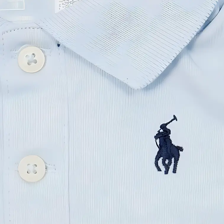 Polo Ralph Lauren Детская одежда, однотонная футболка с коротким рукавом и треугольным логотипом, светло-голубая, для малышей — фото 4